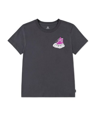 Converse Tee Shoe Logo Παιδικό Tshirt Γκρι