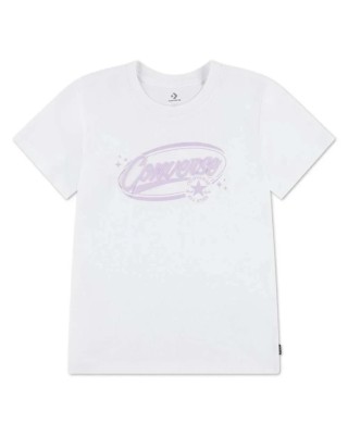 Converse Puff Wordmark Παιδικό Tshirt Λευκό
