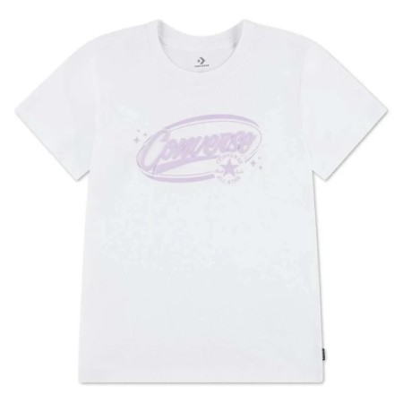 Converse Puff Wordmark Παιδικό Tshirt Λευκό