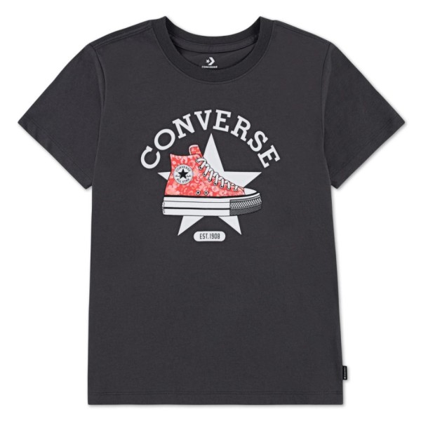 Converse Sneaker Graphic T-shirt Παιδικό Tshirt Γκρι Converse Sneaker Graphic T-shirt Παιδικό Tshirt Γκρι