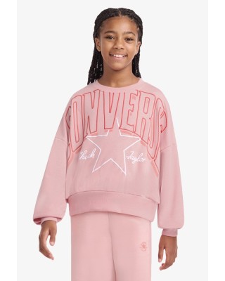 Converse Cnvg Relaxed Boxy Graphic Crew Παιδική Μπλούζα Converse Cnvg Relaxed Boxy Graphic Crew Παιδική Μπλούζα