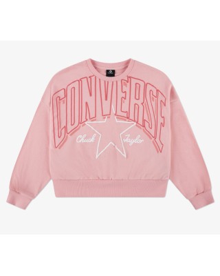 Converse Cnvg Relaxed Boxy Graphic Crew Παιδική Μπλούζα