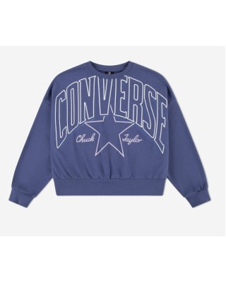 Converse Cnvg Relaxed Boxy Graphic Crew Παιδική Μπλούζα