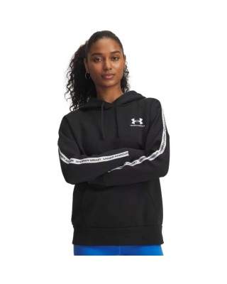 Under Armour Icon Fleece Taped Hdy Γυναικεία Μπλούζα Μαύρη