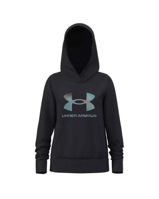 Under Armour Rival Flc Shimmer Hdy Παιδική Μπλούζα Μαύρη