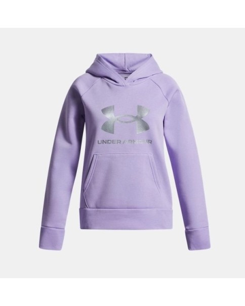 Under Armour Rival Flc Shimmer Hdy Παιδική Μπλούζα Μωβ