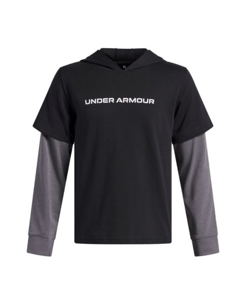 Under Armour Rival Hwt Co Wordmark Hd Παιδικές Μπλούζες Μαύρο Under Armour Rival Hwt Co Wordmark Hd Παιδικές Μπλούζες Μαύρο