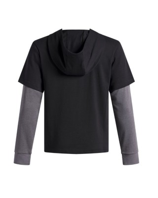 Under Armour Rival Hwt Co Wordmark Hd Παιδικές Μπλούζες Μαύρο