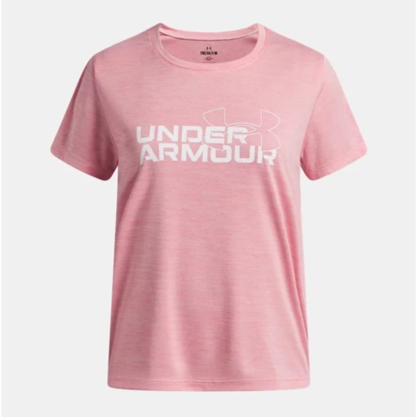 Under Armour Tech Twist Wdmk Logo Ss G Παιδικό T-Shirt Ροζ Under Armour Tech Twist Wdmk Logo Ss G Παιδικό T-Shirt Ροζ
