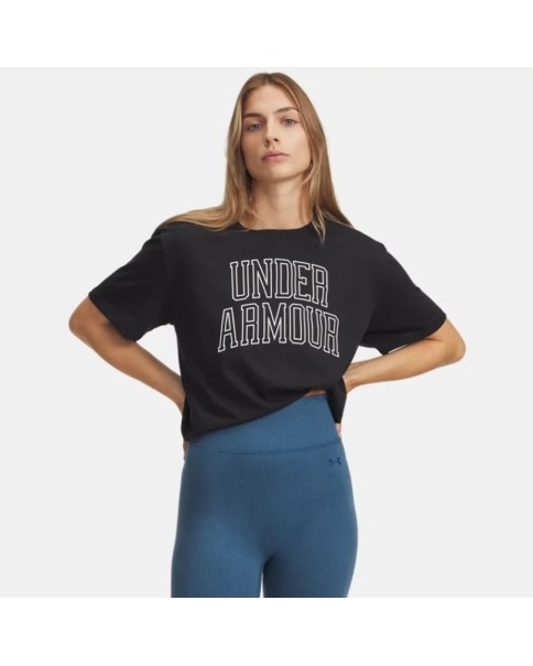 Under Armour Rival Os Campus Tee Γυναικείο T-Shirt Μαύρο Under Armour Rival Os Campus Tee Γυναικείο T-Shirt Μαύρο