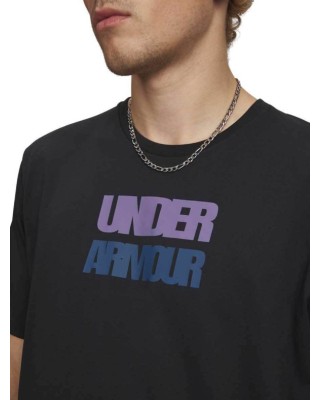 Under Armour M Block Logo Ss Ανδρικό T-Shirt Μαύρο