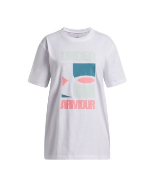 Under Armour G Block Logo Os Ss Παιδικό T-Shirt Λευκό