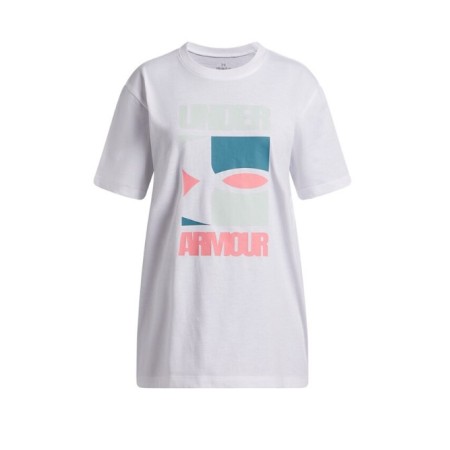 Under Armour G Block Logo Os Ss Παιδικό T-Shirt Λευκό