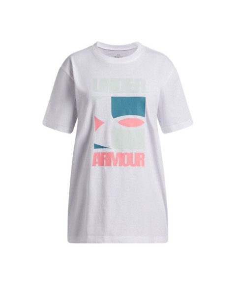 Under Armour G Block Logo Os Ss Παιδικό T-Shirt Λευκό Under Armour G Block Logo Os Ss Παιδικό T-Shirt Λευκό