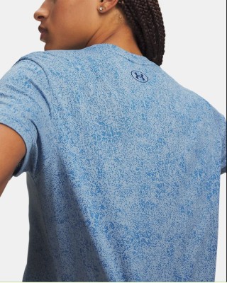 Under Armour Tech Pixelate Γυναικείο T-Shirt Μπλε