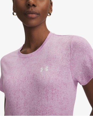 Under Armour Tech Pixelate Ssc Γυναικείο T-Shirt Ροζ