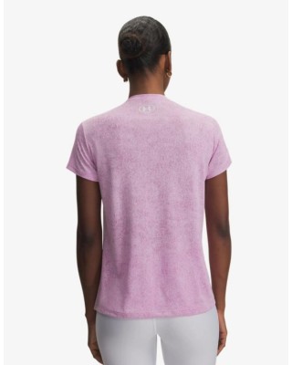Under Armour Tech Pixelate Ssc Γυναικείο T-Shirt Ροζ