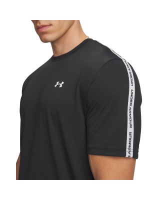 Under Armour Tech Taping Ss Ανδρικό T-Shirt Μαύρο Under Armour Tech Taping Ss Ανδρικό T-Shirt Μαύρο
