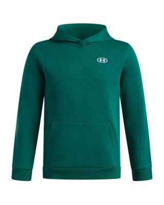 Under Armour B Rival Fleece Hoodie Campus Παιδική Μπλούζα Πράσινη