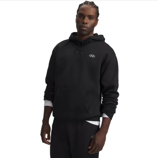 Under Armour Rival Flc Hoodie Ανδρική Μπλούζα Μαύρη Under Armour Rival Flc Hoodie Ανδρική Μπλούζα Μαύρη