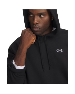Under Armour Rival Flc Hoodie Ανδρική Μπλούζα Μαύρη Under Armour Rival Flc Hoodie Ανδρική Μπλούζα Μαύρη