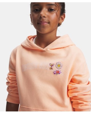 Under Armour G Graphic Hoodie Playful Παιδική Μπλούζα Σομόν