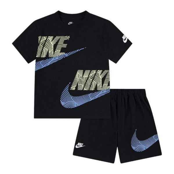 Nike B Nsw Itz Relaxed Jersey Set Βρεφικό Καλοκαιρινό Σετ Μαύρο