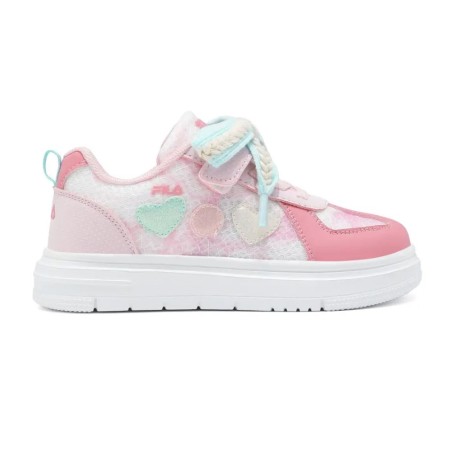 Fila Zeli Memory Velcro Βρεφικό Παπούτσι Ροζ