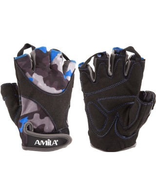 Amila Amara Lycra CamoBlue S Γάντια Άρσης Βαρών Amila Amara Lycra CamoBlue S Γάντια Άρσης Βαρών