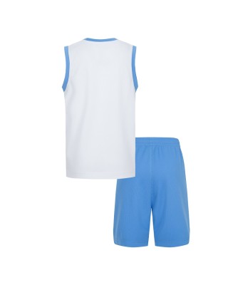 Jordan 23 Jersey Set Παιδικό Καλοκαιρινό Σετ Λευκό Σιελ