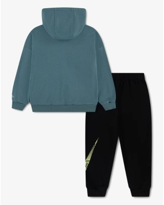 Nike Sportswear In The Zone Παιδικό Σετ Φόρμας Πράσινο Μαύρο