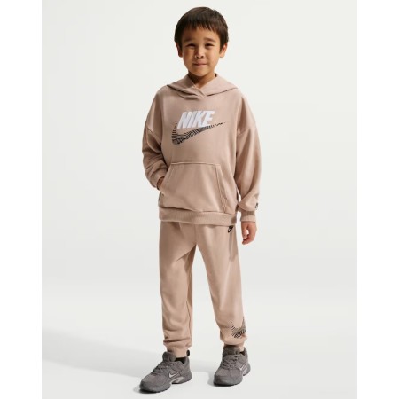 Nike Sportswear In The Zone Παιδικό Σετ Φόρμας Μπεζ