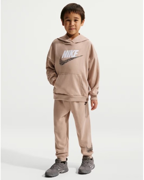 Nike Sportswear In The Zone Παιδικό Σετ Φόρμας Μπεζ