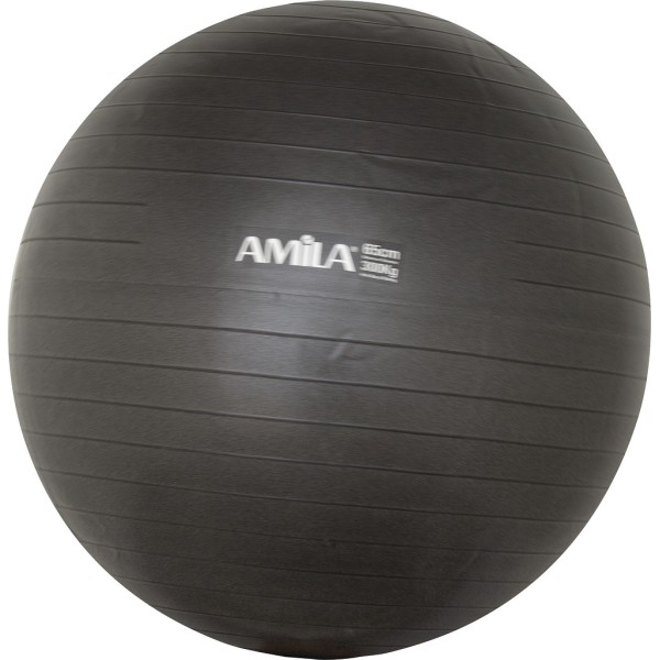 Amila Μπάλα Γυμναστικής 65 cm Μαύρη