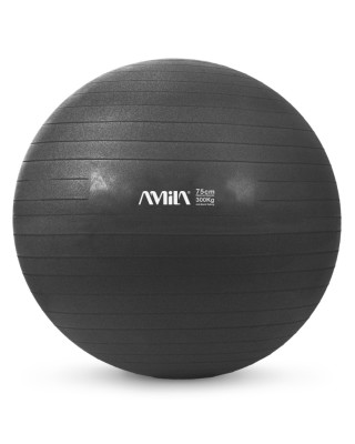 Amila Μπαλα Γυμναστικης 75Cm 1700Gr Κουτι - Μαύρο