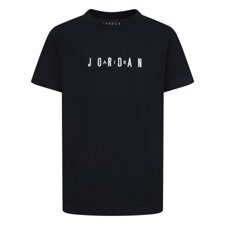 Jordan Embroidered Logo Παιδικό T-Shirt Μαύρο