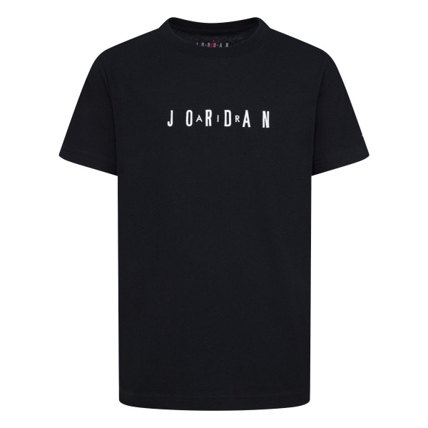 Jordan Embroidered Logo Παιδικό T-Shirt Μαύρο