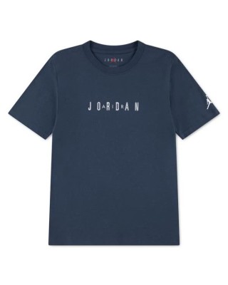 Jordan Mj Wordmark Emb Crew Παιδικό T-Shirt Μπλε