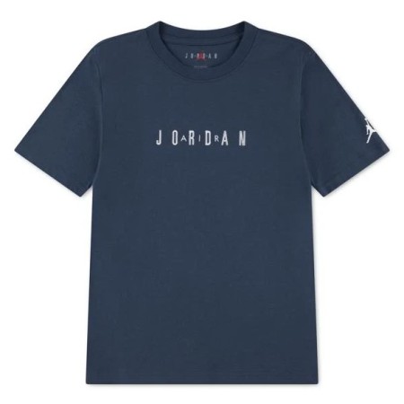 Jordan Mj Wordmark Emb Crew Παιδικό T-Shirt Μπλε