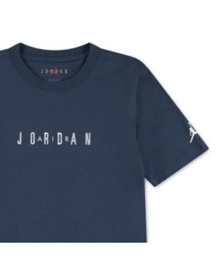 Jordan Mj Wordmark Emb Crew Παιδικό T-Shirt Μπλε