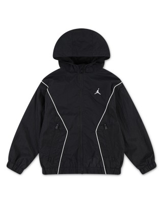 Jordan Jdb Ess Draft Jacket Παιδικό Αντιανεμικό Μπουφάν Μαύρο