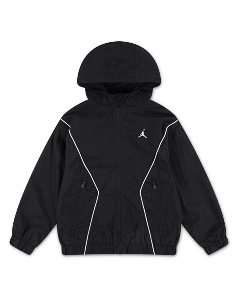 Jordan Jdb Ess Draft Jacket Παιδικό Αντιανεμικό Μπουφάν Μαύρο