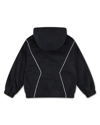 Jordan Jdb Ess Draft Jacket Παιδικό Αντιανεμικό Μπουφάν Μαύρο