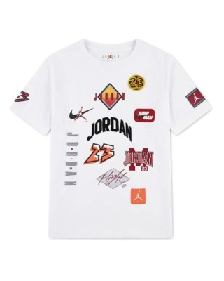 Jordan Jdb Dynasty Patch Παιδικό T-Shirt Λευκό Jordan Jdb Dynasty Patch Παιδικό T-Shirt Λευκό
