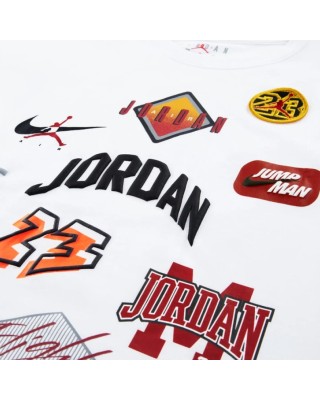 Jordan Jdb Dynasty Patch Παιδικό T-Shirt Λευκό Jordan Jdb Dynasty Patch Παιδικό T-Shirt Λευκό