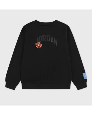 Jordan Jdb Mj Dynasty Ft Crew Παιδική Μπλούζα Μαύρη