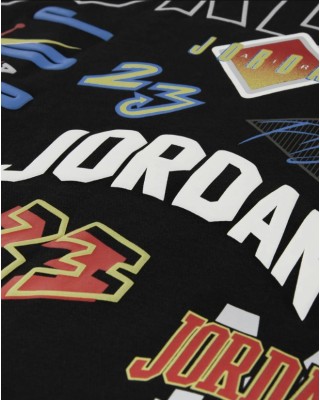 Jordan Jdb Mj Dynasty Ft Crew Παιδική Μπλούζα Μαύρη