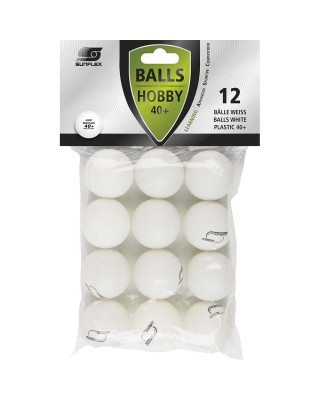 Sunflex Μπαλάκια Ping Pong Hobby PVC 12 Τεμάχια