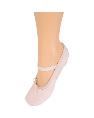 Amila Παπούτσια Μπαλέτου Δερμάτινα Σομόν