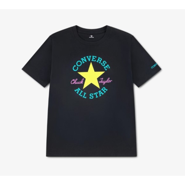 Converse Dissected Chuck Patch Ss Tee Παιδικά T-Shirt Μαύρο